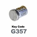Global Replacement Lock Cylinder, For Non-Master Key Applications, For use in Locks with Key Code G357 KC-SNM-NK-357